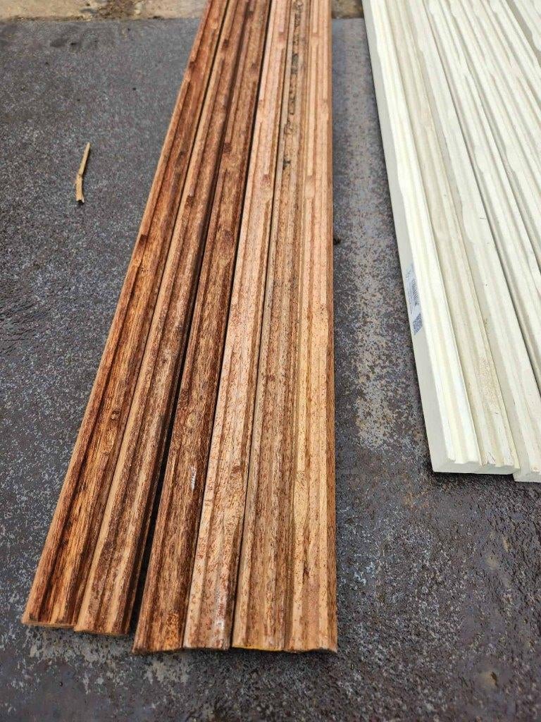 132 - Glaslatten (Maranti), Ophalen, Gebruikt, Minder dan 80 cm, Minder dan 80 cm