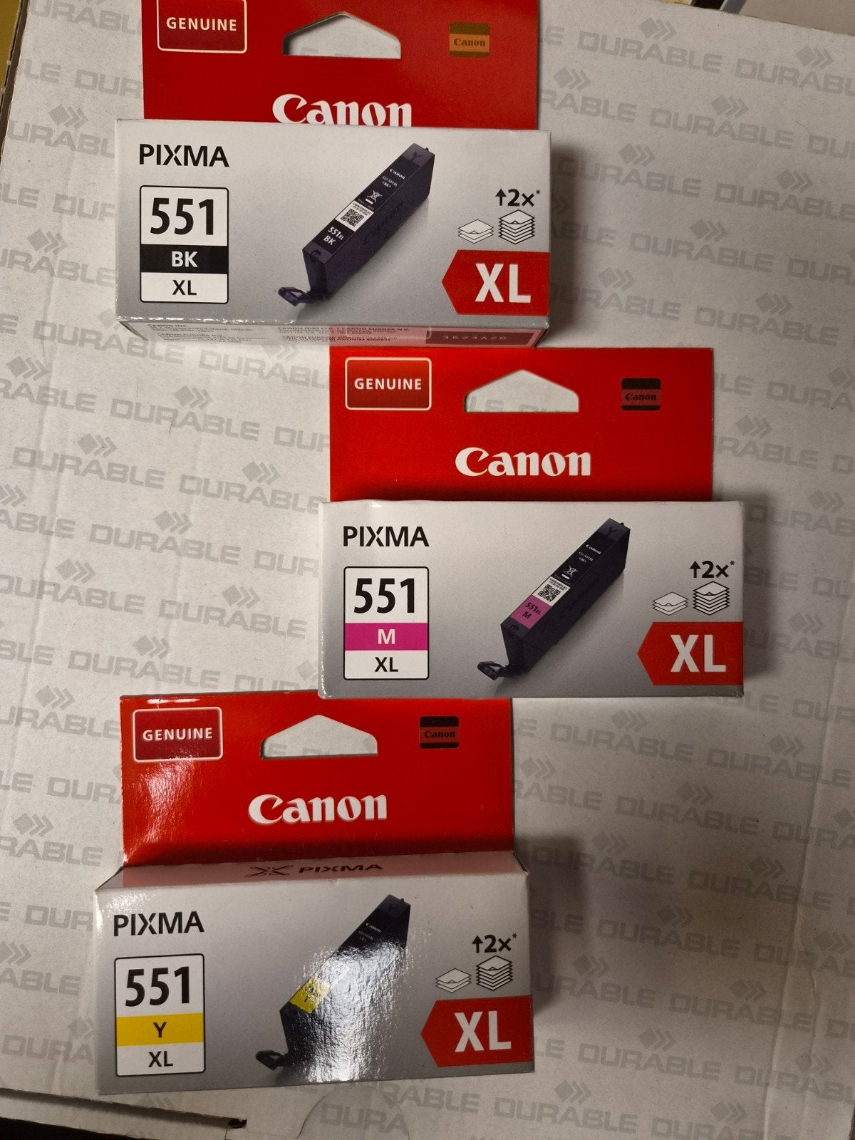 3 losse cartridges Canon Pixma 551 XL (BK, M, Y), Computers en Software, Printerbenodigdheden, Ophalen of Verzenden, Nieuw, Cartridge