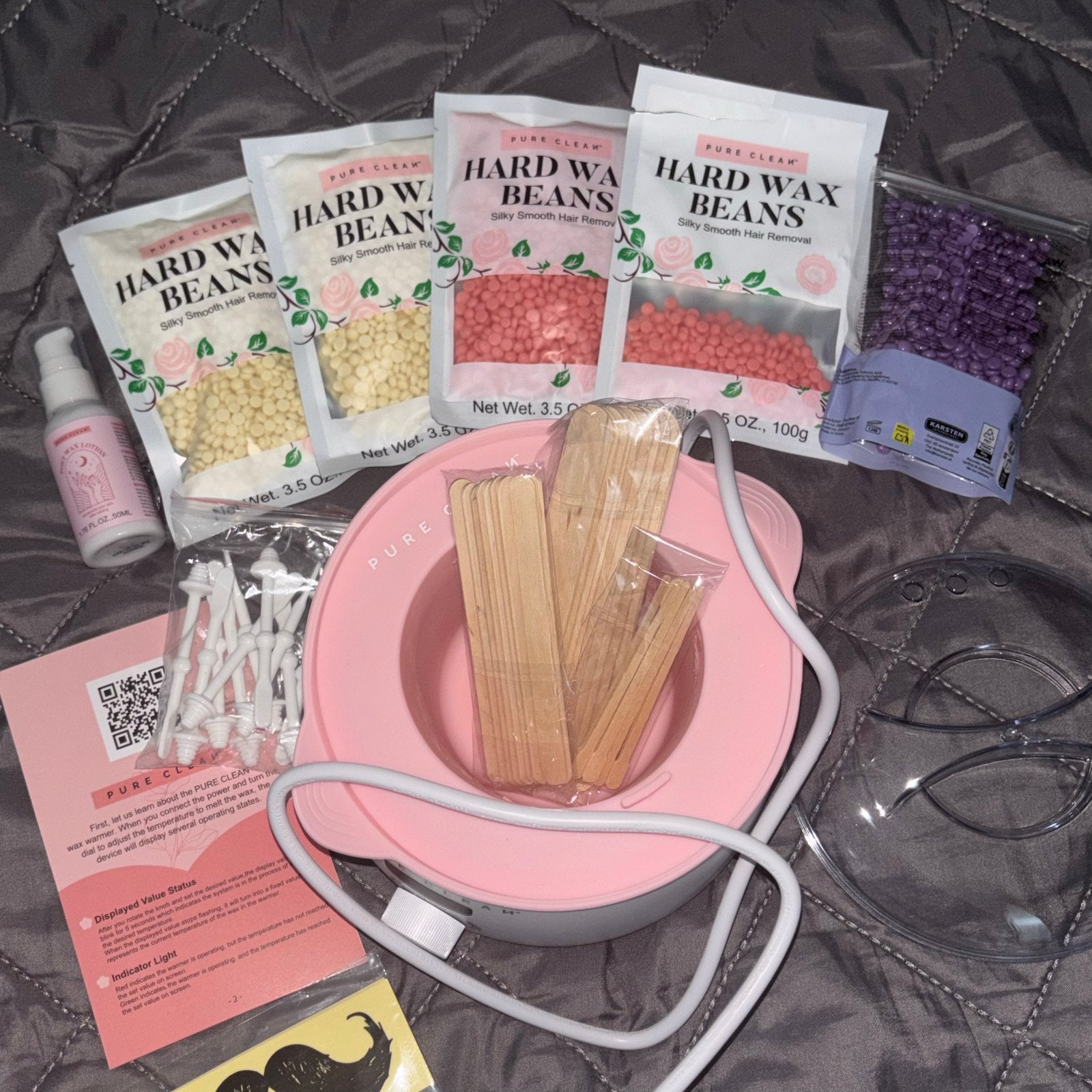 Complete Waxing Kit - Hard Wax Beans & Warmer, Verzenden, Nieuw, Overige typen