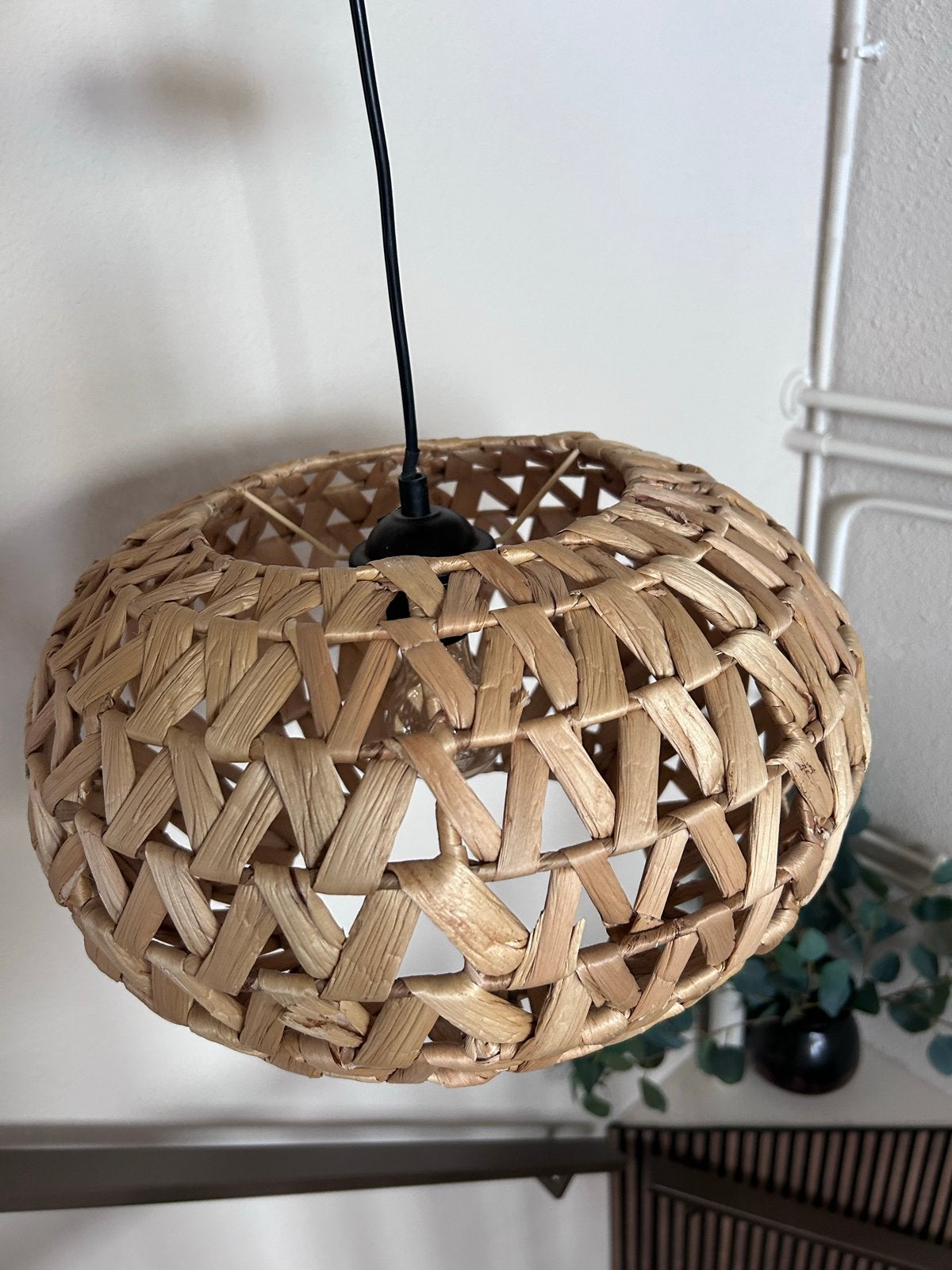 Bali Ibiza Boheemse Hanglamp - Natuurlijk Materiaal, Ophalen of Verzenden, Zo goed als nieuw, Natuurlijk materiaal, E27 (groot)