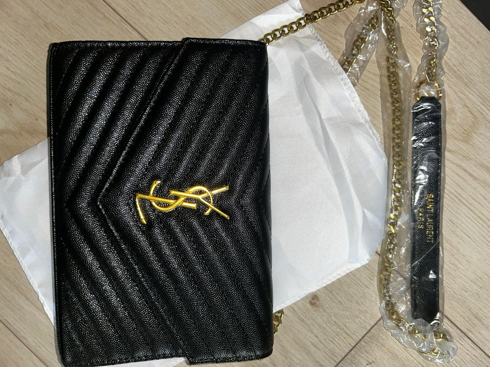 ysl tas, Ophalen of Verzenden, Nieuw, Zwart, Schoudertasje