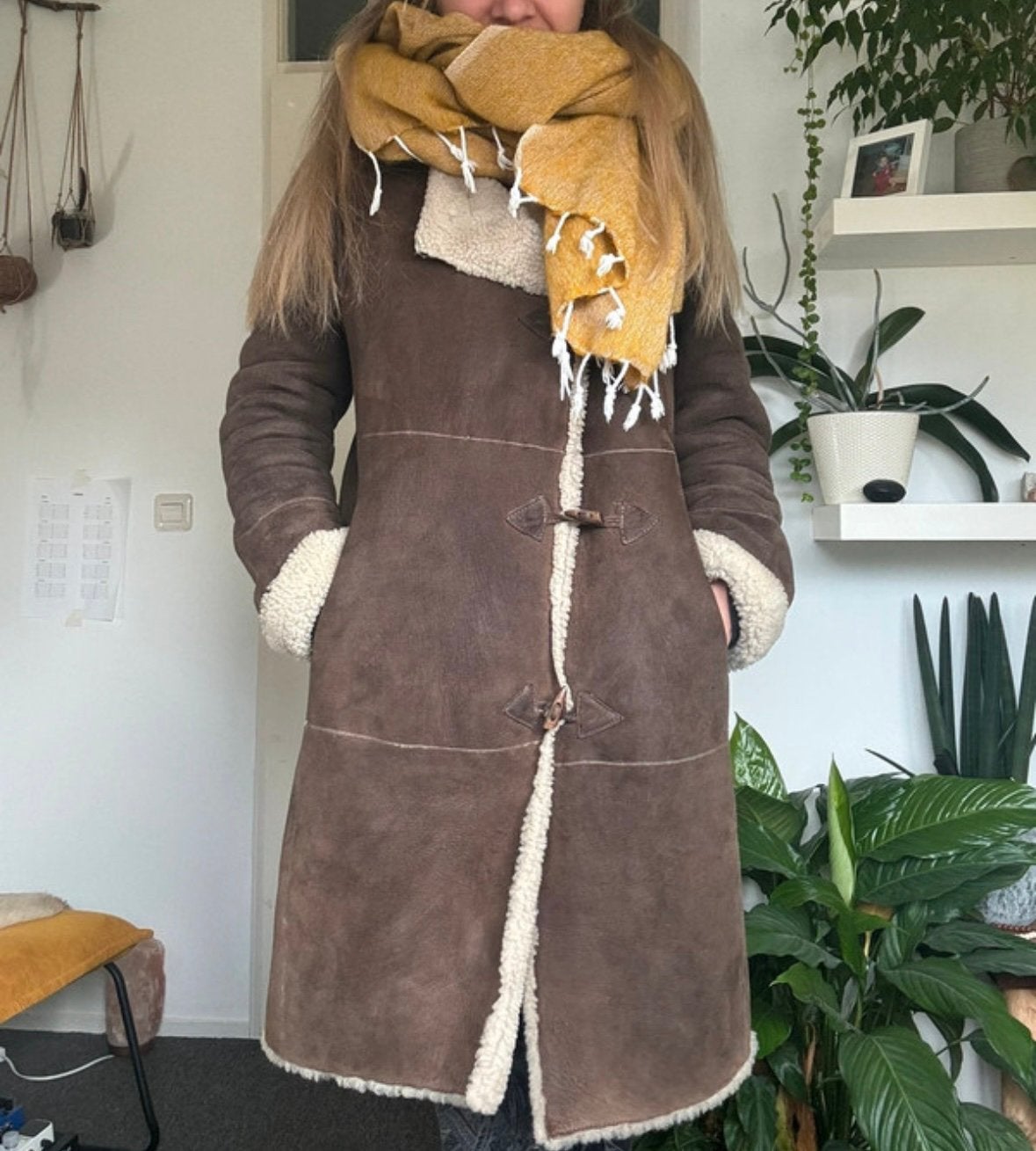 Lammy Jas bruin Gerard Darel, Kleding | Dames, Ophalen of Verzenden, Gedragen, Maat 36 (S), Bruin