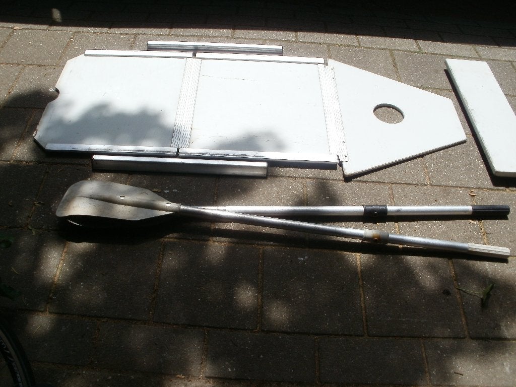 houten bodem rubberboot, Watersport en Boten, Ophalen, Gebruikt, Overige typen