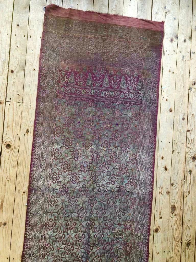 Kain Songket ceremoniële doek - Indonesië, Antiek en Kunst, Ophalen of Verzenden