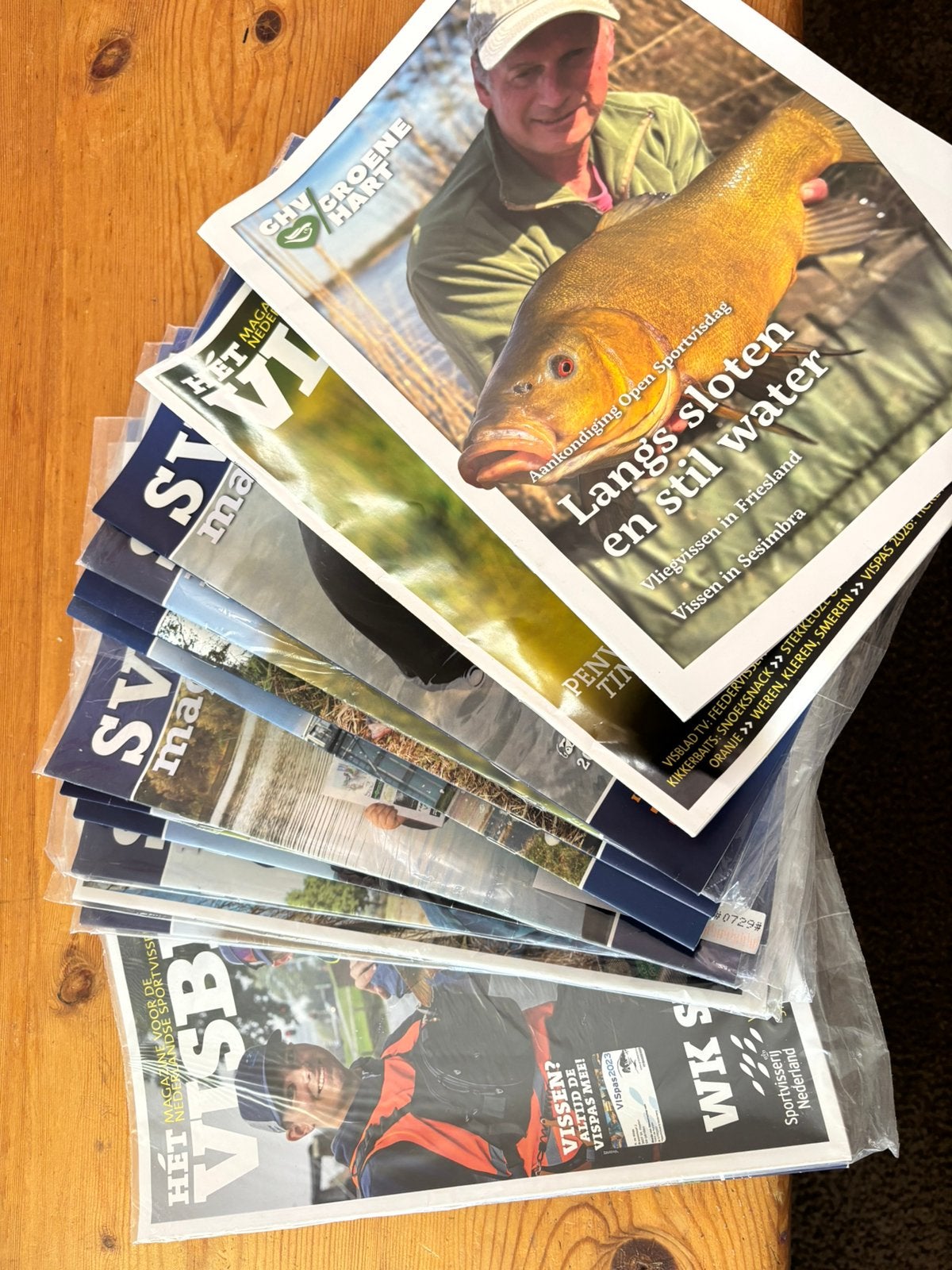Gratis afhalen 20 visbladen magazine SVBD en het Het visblad, Ophalen, Nieuw