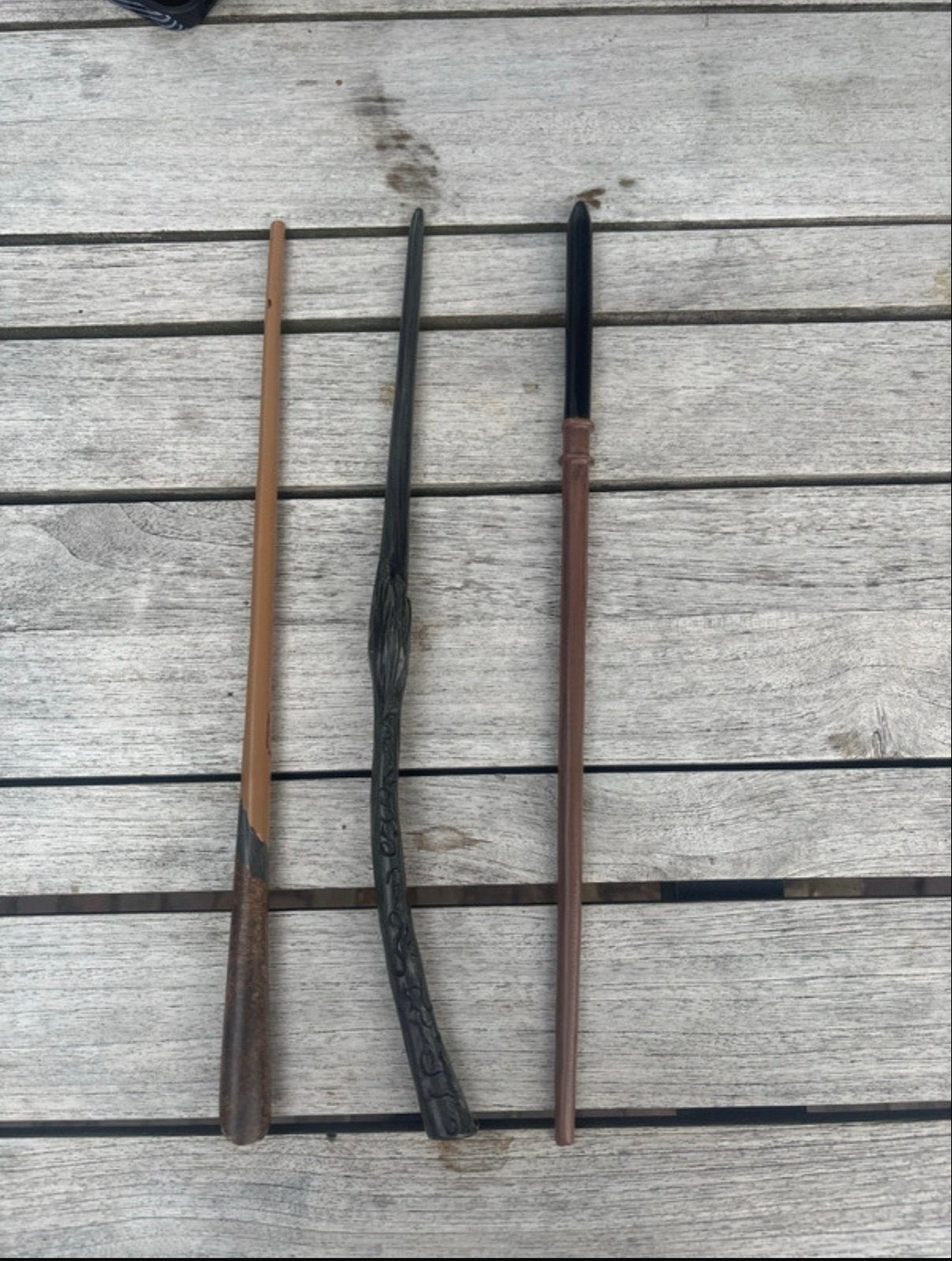Harry Potter toverstokken: Bellatrix, Newt, Draco - Zeer goe, Ophalen of Verzenden, Nieuw, Replica