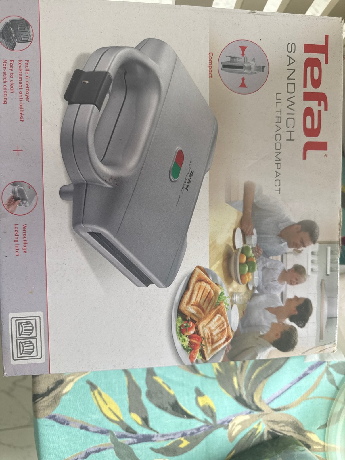 Tefal Sandwichmaker Ultracompact - Anti-aanbaklaag, Ophalen of Verzenden, Nieuw