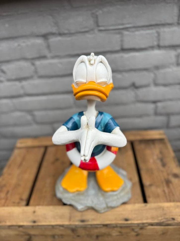 Donald Duck Beeldje met Zwemband, Verzamelen, Disney, Ophalen, Gebruikt, Beeldje of Figuurtje, .