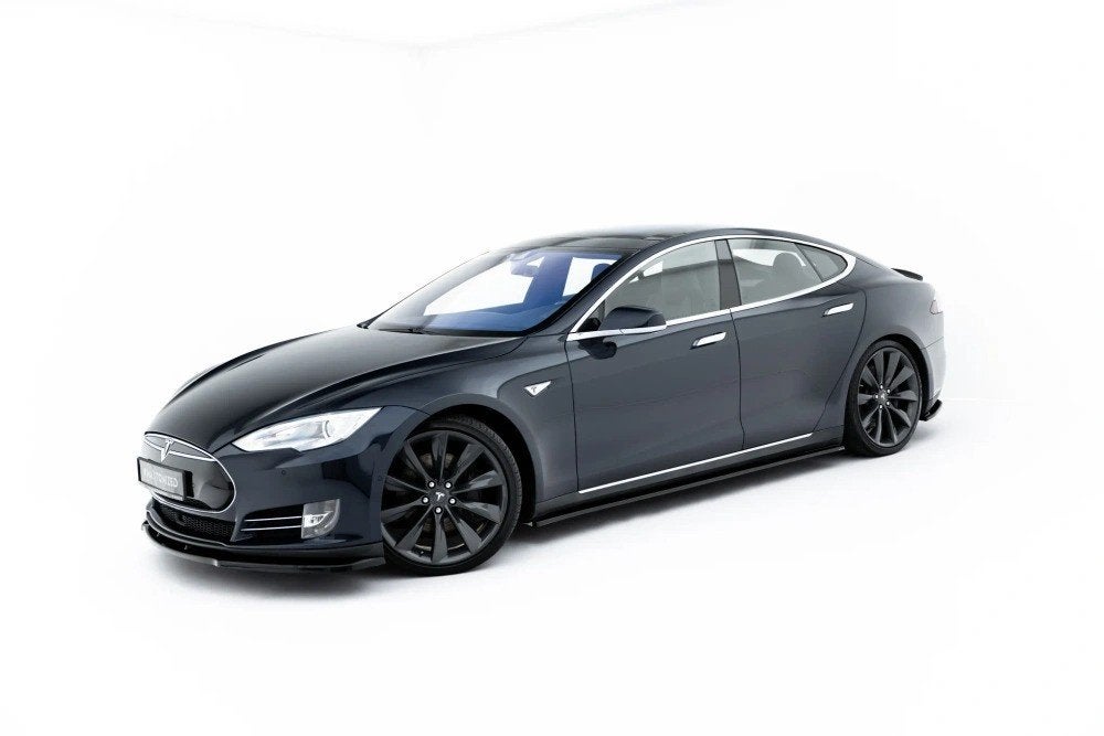 Voorlip sideskirt diffuser spoiler - Tesla Model S 12-16, Ophalen of Verzenden