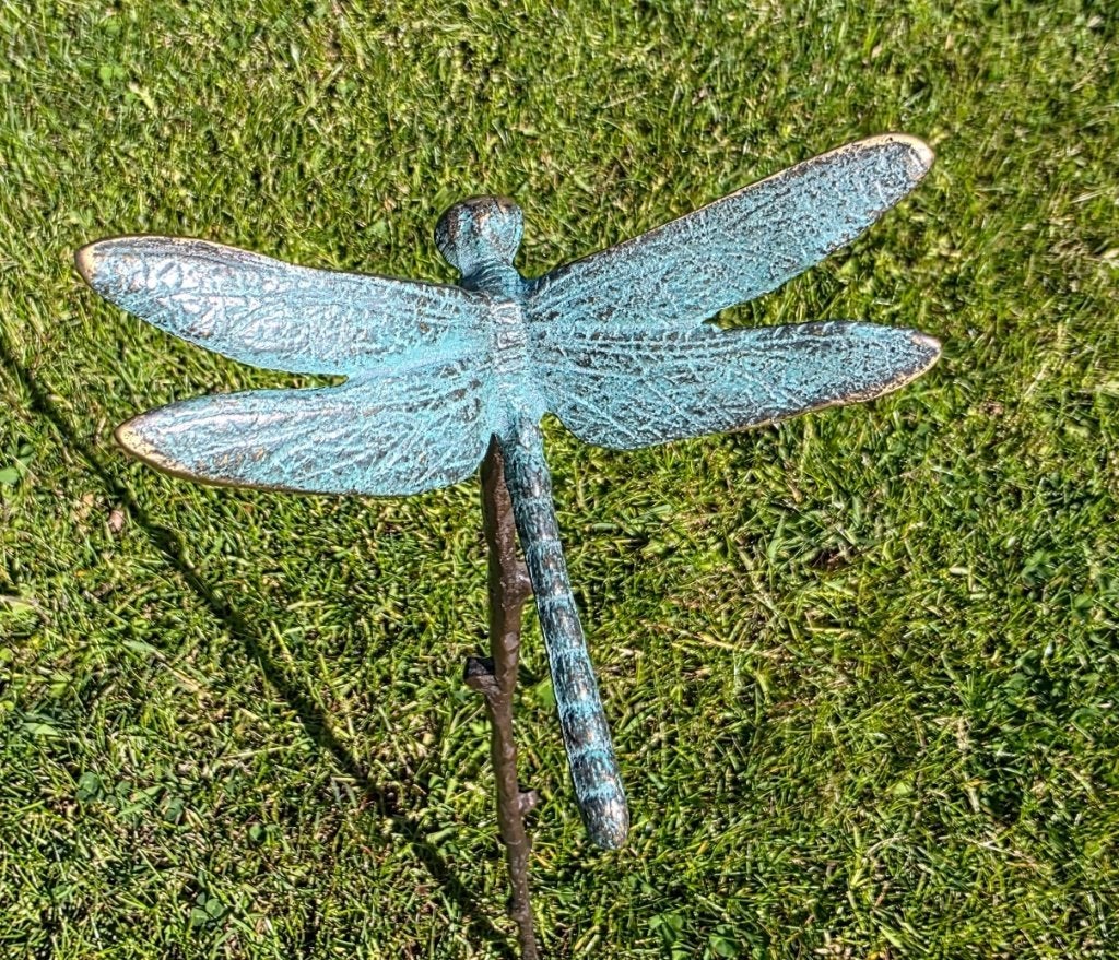 LIBELLE / tuinprikker / brons, Huis en tuin decoratie Marie, Nieuw, Info@huisentuindecoratiemarie.nl, Peize