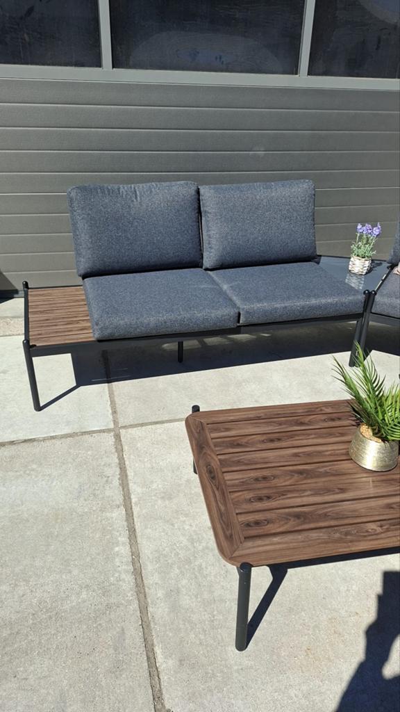 Nieuwe Aluminium Hoekloungeset - Showroommodel, Meer dan 8 zitplaatsen, Ophalen of Verzenden, ., .