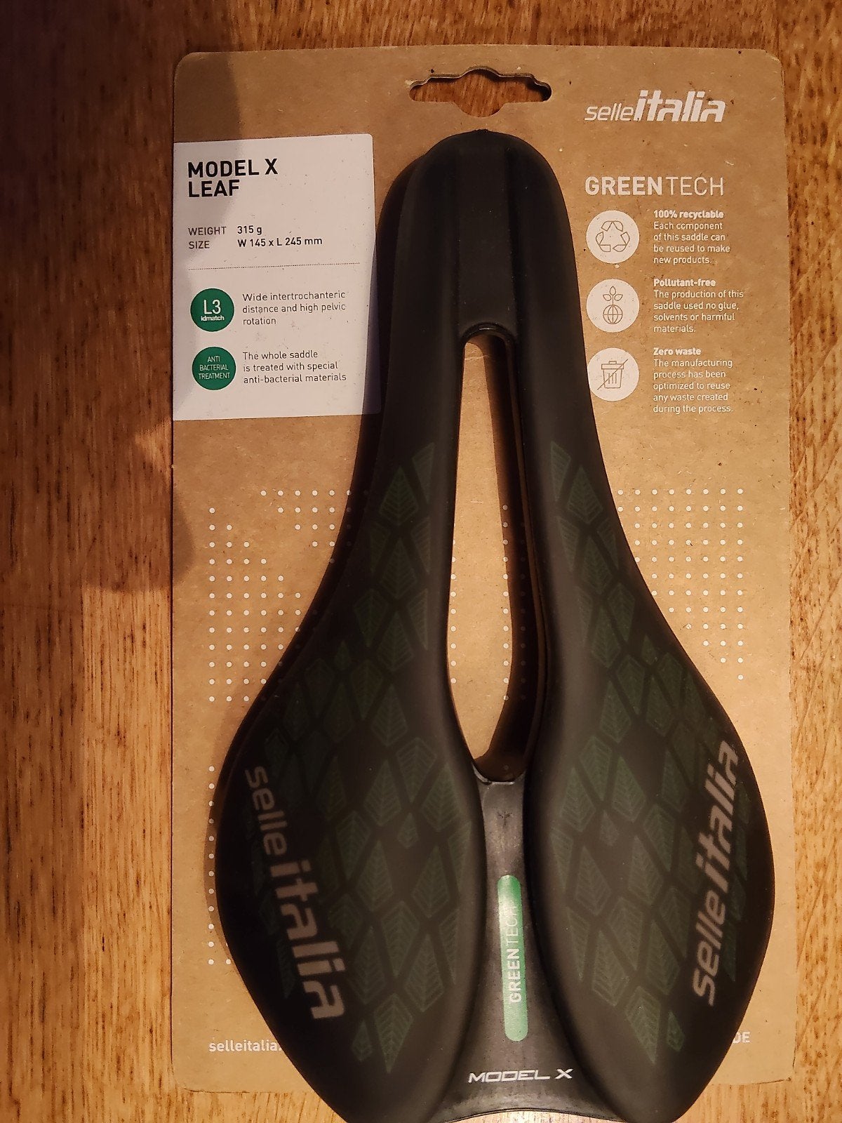 Selle Italia Model X Leaf GreenTech Zadel zo goed als Nieuw, Ophalen, Stadsfiets, Kunststof, Zo goed als nieuw