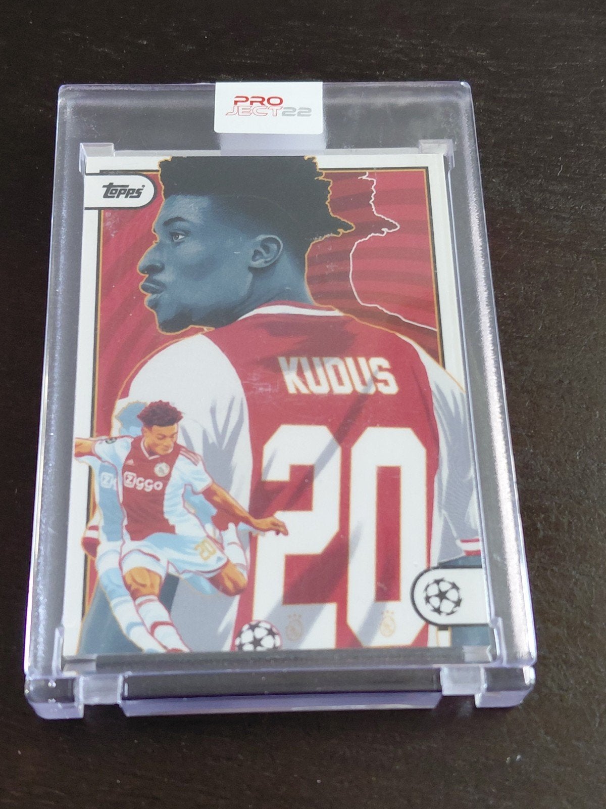 Topps Project22 Mohammed Kudus Spelerskaart Ajax, Ophalen of Verzenden, Zo goed als nieuw, Ajax, Spelerskaart