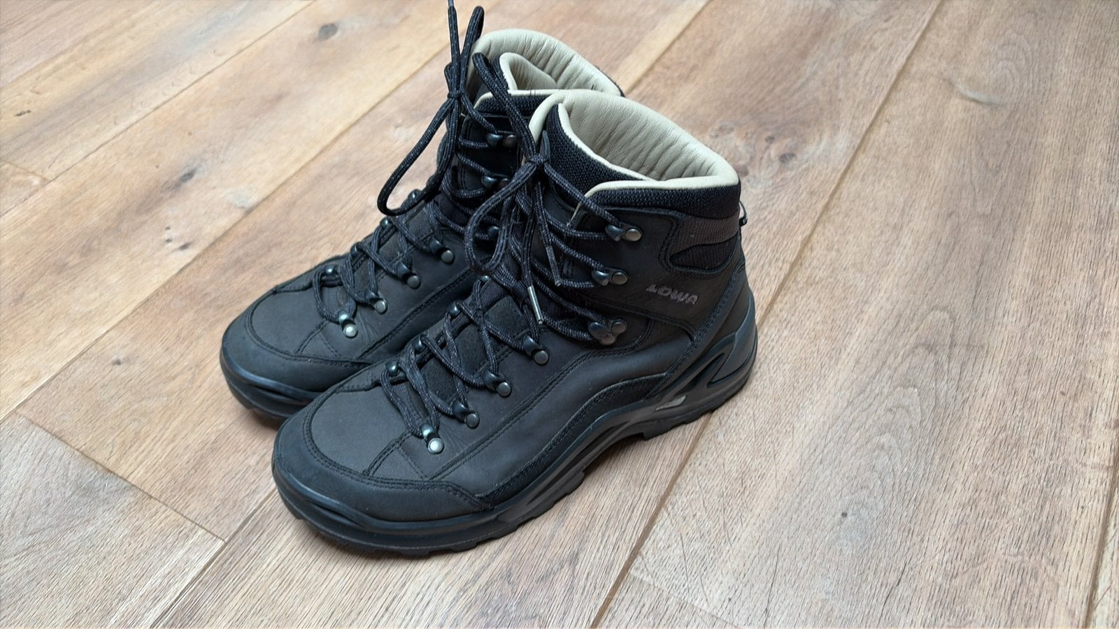 Lowa Renegade LL mid maat 42, Kleding | Heren, Schoenen, Zwart, Ophalen of Verzenden, Gedragen, Wandelschoenen of Bergschoenen