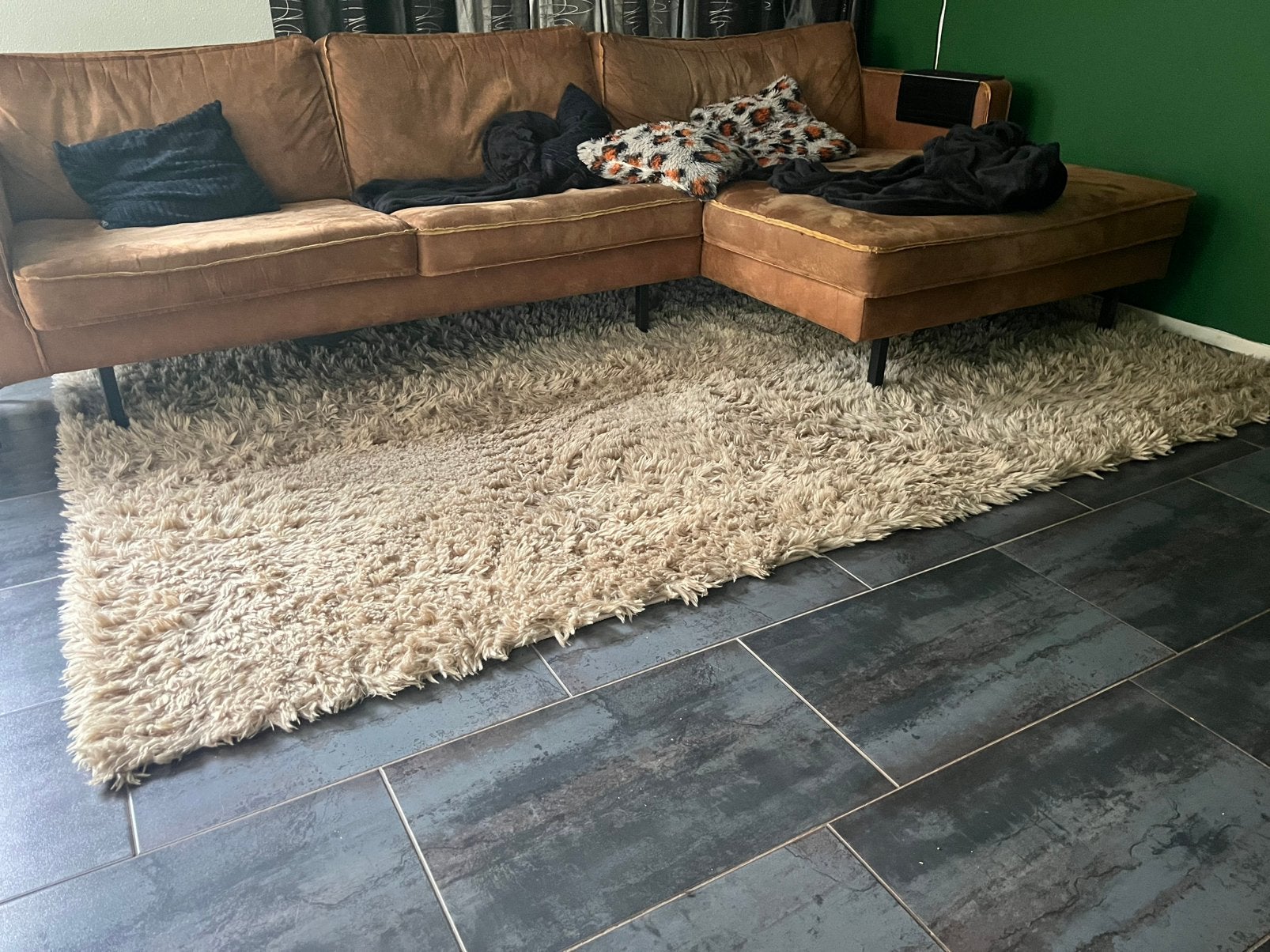 Vloerkleed carpet nous living, Ophalen, Gebruikt, Bruin, 5 tot 10 m²