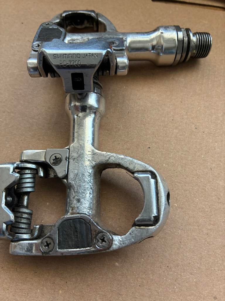 Shimano Dura Ace pedalen PD7700, Gebruikt, Staal, Racefiets, Ophalen