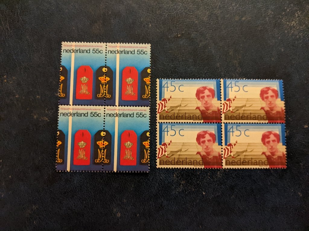 NL 1978; 2 blokken van 4 LEES, Postzegels en Munten, Verzenden, Na 1940, Postfris