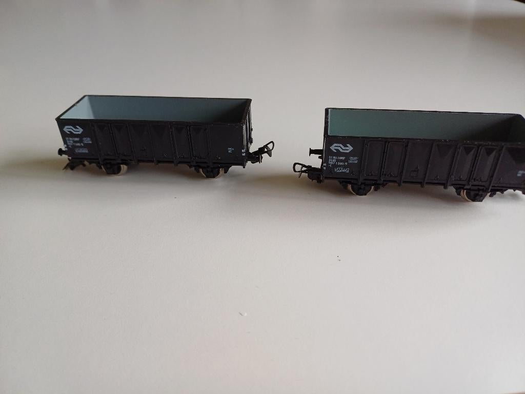 Piko goederenwagens zwart, Wisselstroom, Gebruikt, Wagon, Piko