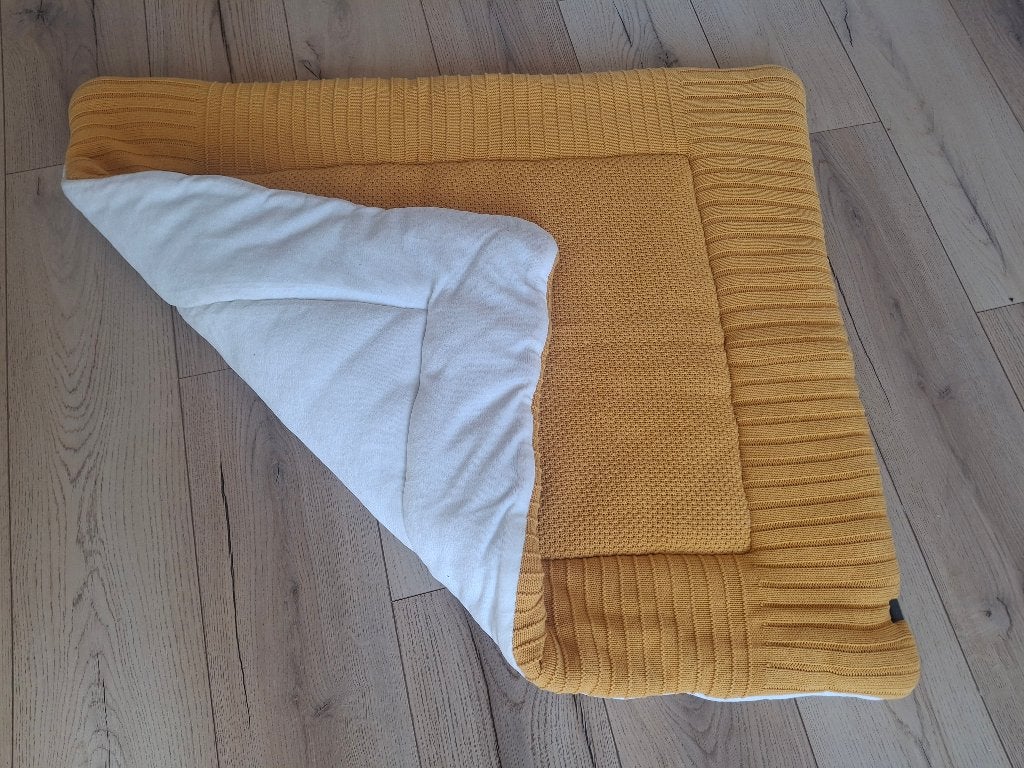 Okergeel boxkleed, merk Prenatal, Ophalen, Gebruikt, Rechthoekig, Boxkleed