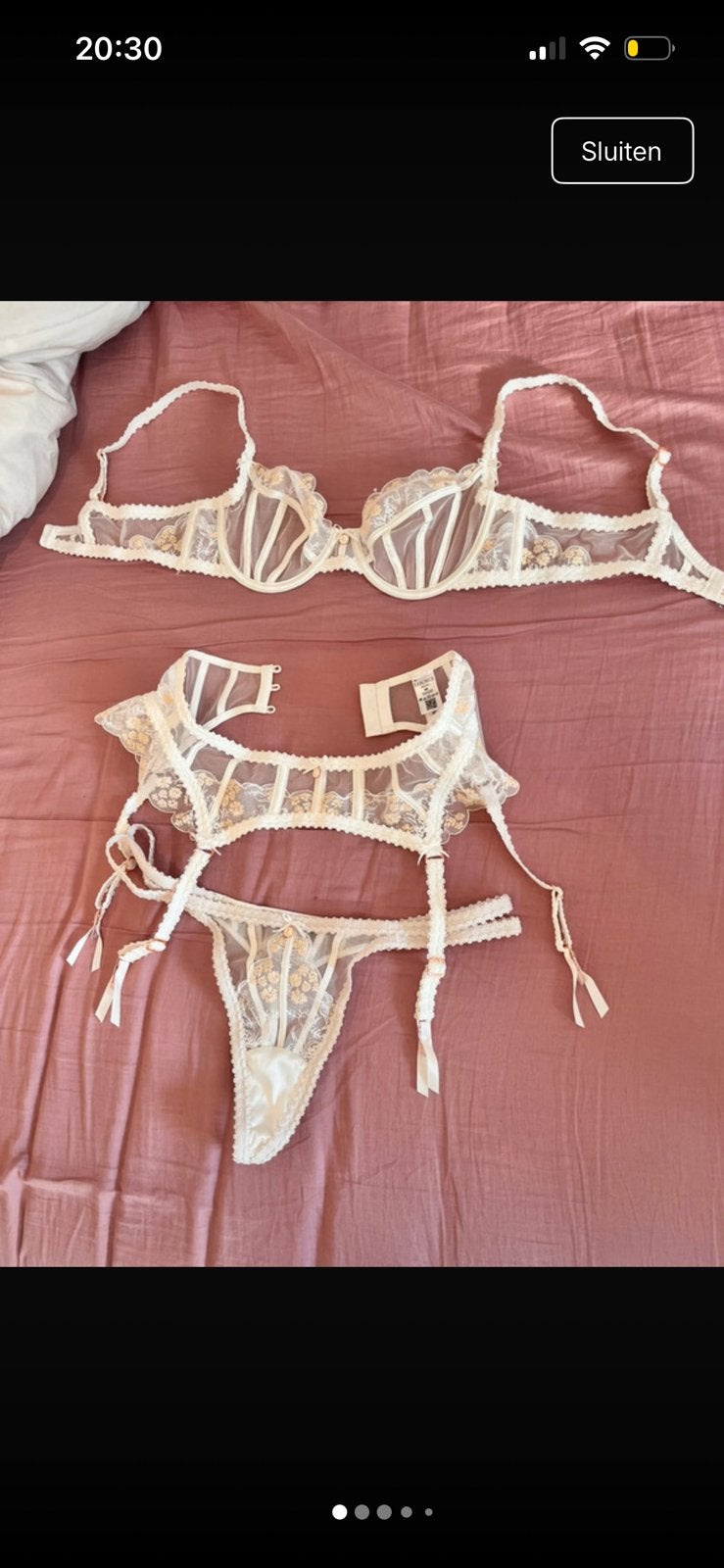 Lounge Abigail Lingerie set, Kleding | Dames, Ophalen of Verzenden, Wit, BH