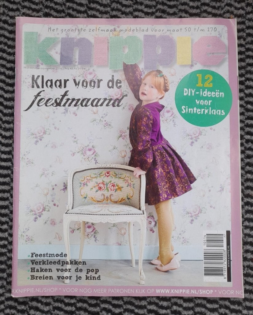 Knippie nr. 5 oktober, november 2014 maat 50 t/m 170, Hobby en Vrije tijd, Kledingpatronen, Verzenden, Zo goed als nieuw, Kind