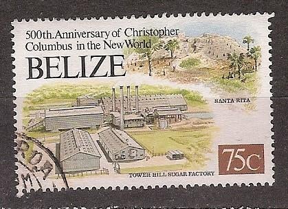 Belize, 500 jaar Columbus, 1992., Ophalen of Verzenden, Gestempeld, Midden-Amerika