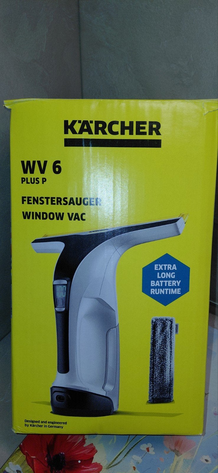 Kärcher WV 6 Plus P Window Vac - Zo goed als nieuw, Ophalen of Verzenden, Zo goed als nieuw, Waterstofzuiger