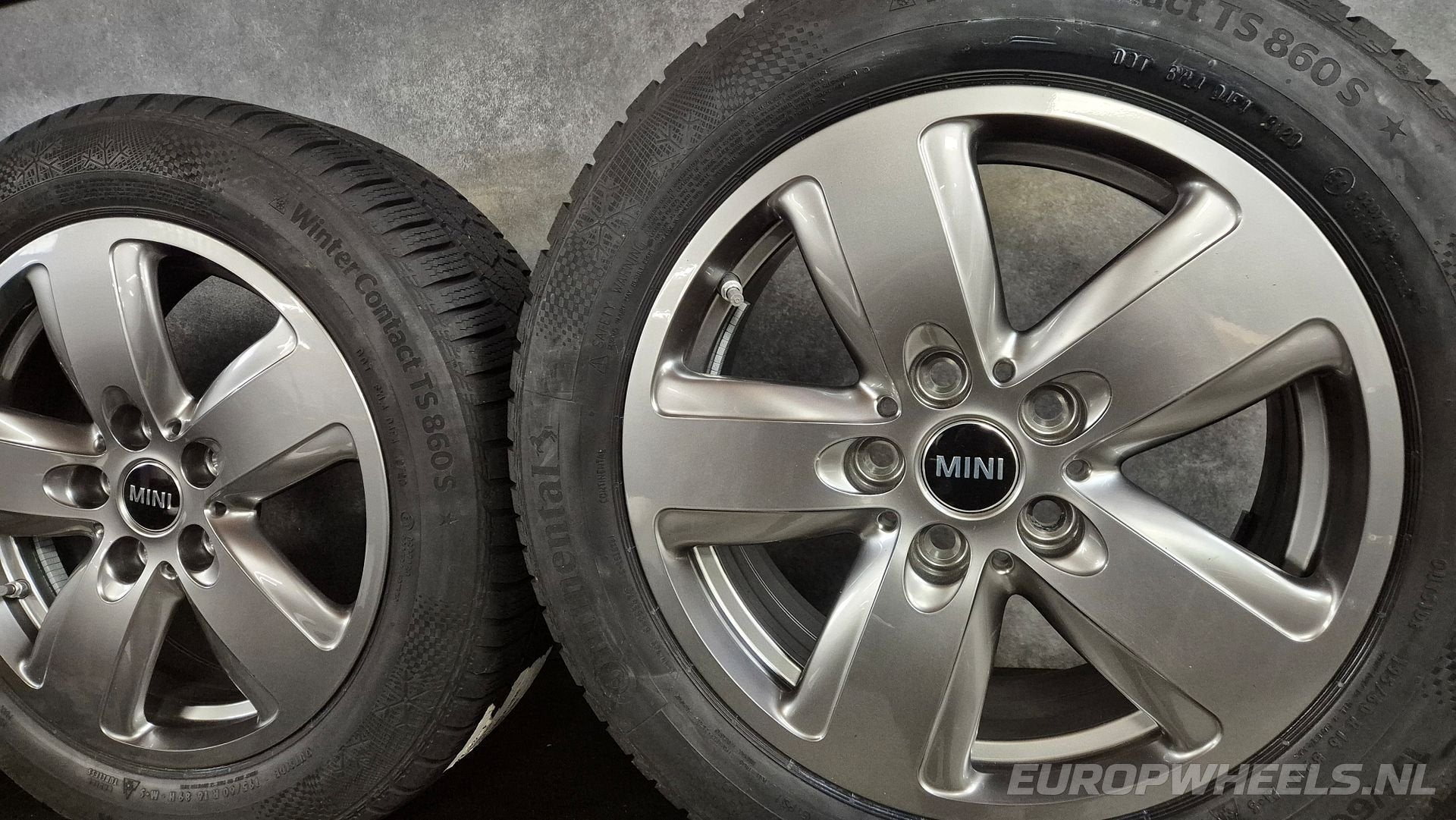16 inch Mini velgen Cooper Clubman F54 F55 F56 winterbanden, Auto-onderdelen, Banden en Velgen, Gebruikt, -, Banden en Velgen