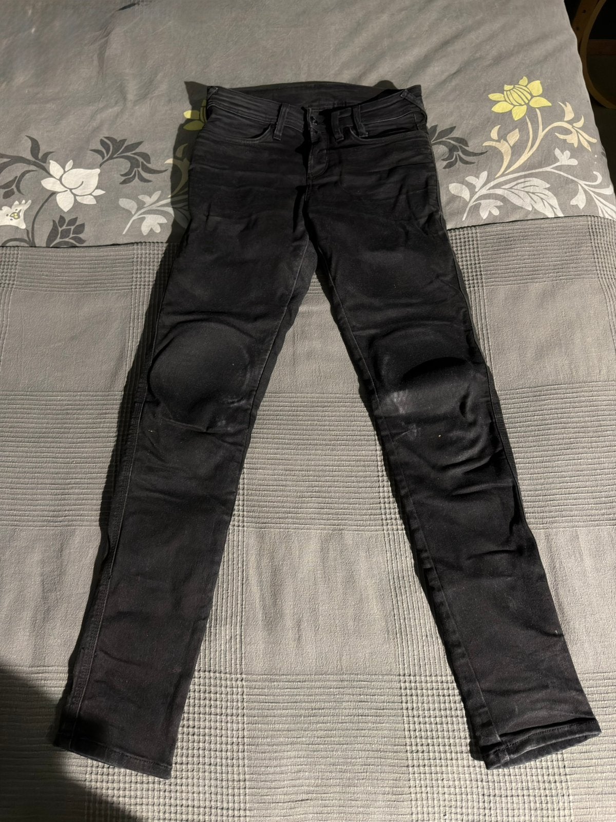 REV’IT - Motorjeans  – Zwart – Met Knieprotectie - Maat M, Motoren, Ophalen, Tweedehands, Broek | textiel