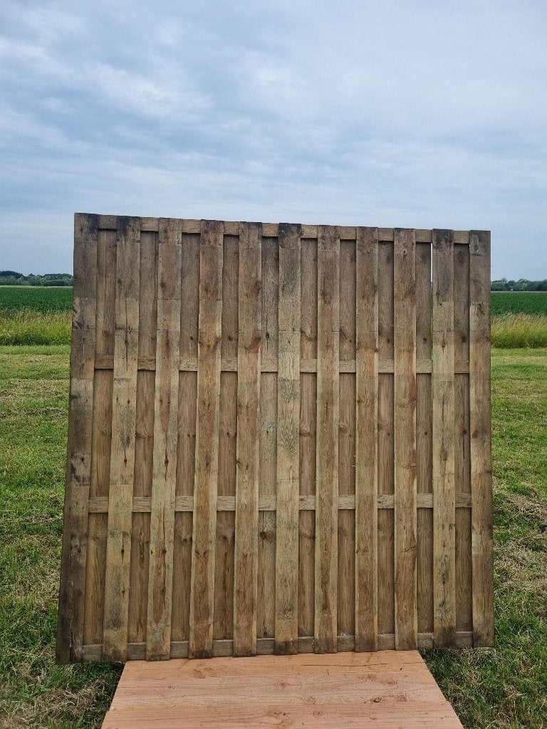 25-planks schuttingdeel nu voor € 40,-! 180x180 cm, Ophalen, 1 tot 2 meter, Minder dan 3 meter, Zo goed als nieuw
