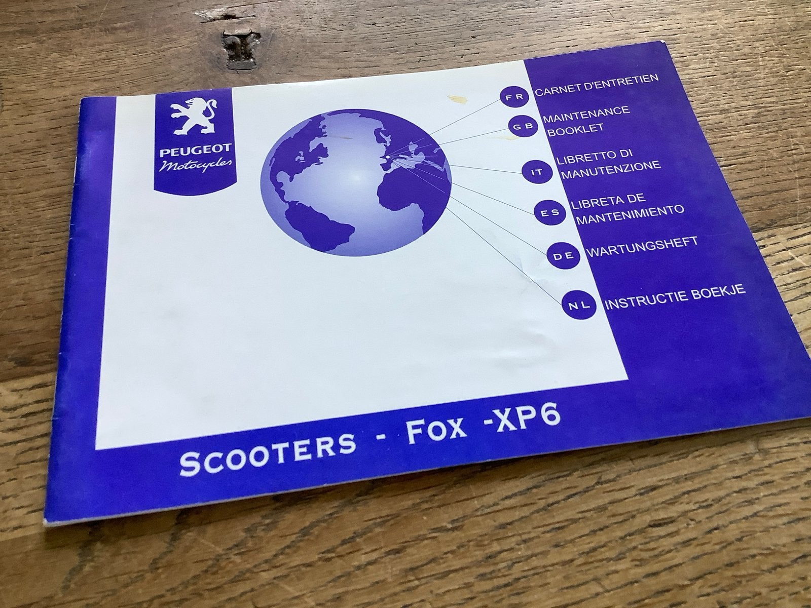 Peugeot Scooters Fox - XP6 Instructieboekje. (8), Verzenden