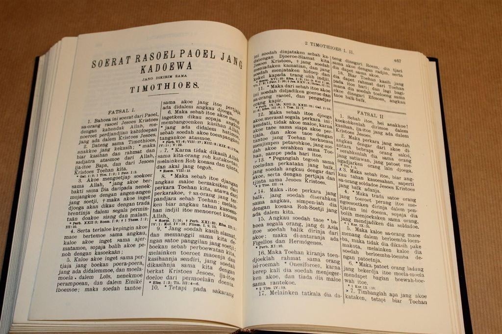 Nieuwe Testament in Laag-Maleis — Djakarta Editie 1949, Ophalen of Verzenden, Gelezen
