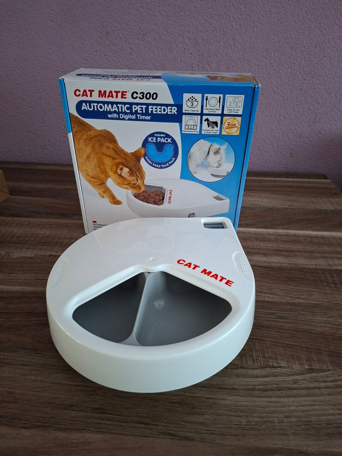 cat mate c300 met ice pack, Dieren en Toebehoren, Kattenvoerbakken en Drinkbakken, Ophalen of Verzenden, Automatisch, Zo goed als nieuw