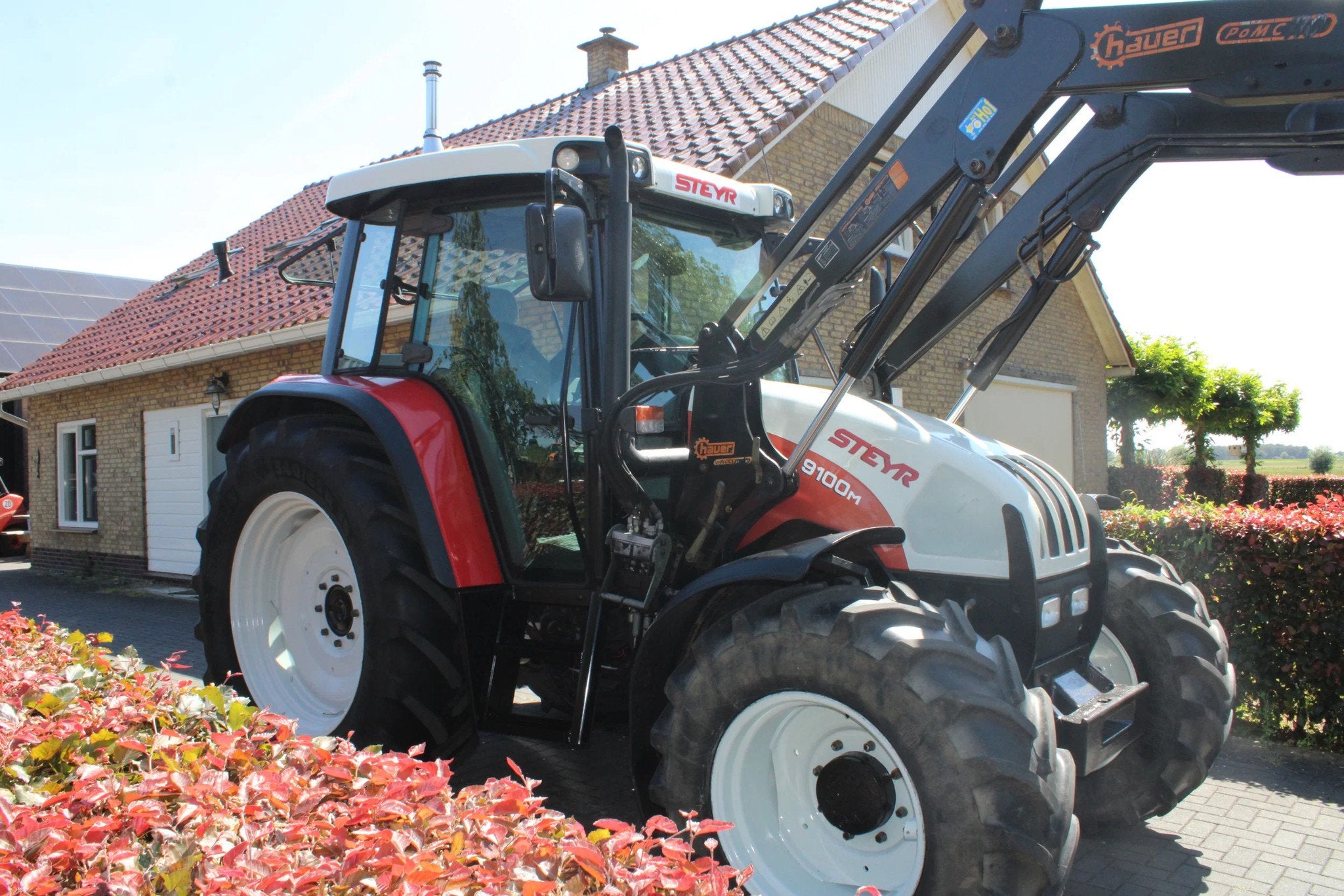 Steyr 9100 M met voorlader (bj 2006), Zakelijke goederen, Gebruikt, 80 tot 120 Pk, Steyr, 7500 tot 10000