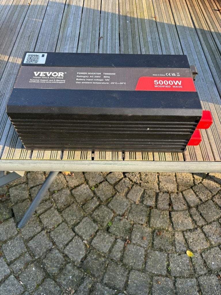 Vevor 5000W Modified Wave Power Inverter 12V DC naar 230V AC, Ophalen of Verzenden, Nieuw