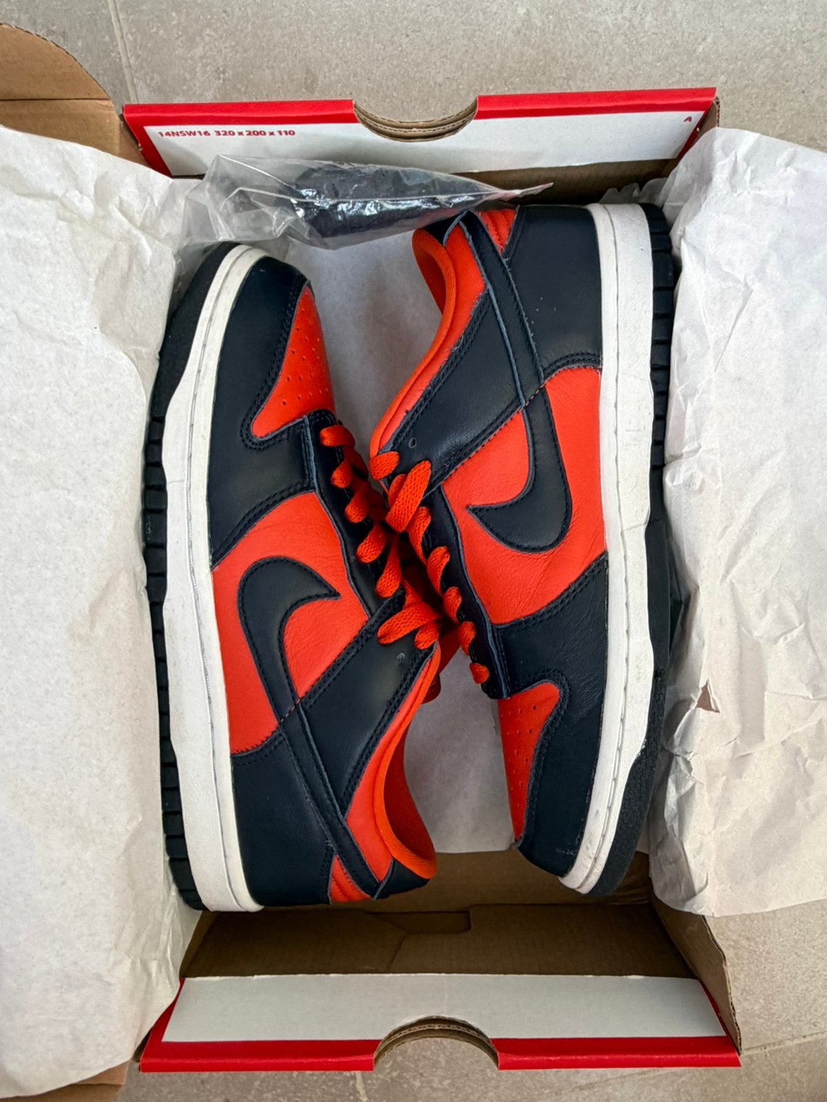 Nike Dunk Low SP Champ Colors, Oranje, Ophalen of Verzenden, Sneakers of Gympen, Zo goed als nieuw