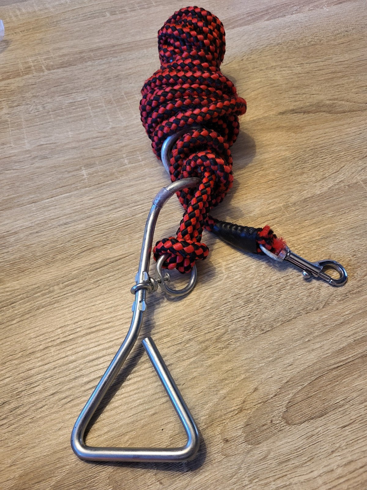 Campingset 5 meter touw met draaipen, Ophalen of Verzenden, Gebruikt, Hondenriem-accessoire