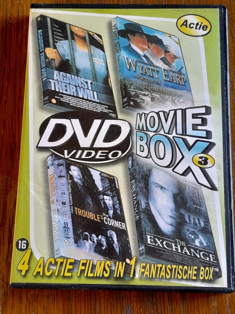 Actie movie box 3 dvd zgan, Vanaf 16 jaar, Ophalen of Verzenden, Zo goed als nieuw