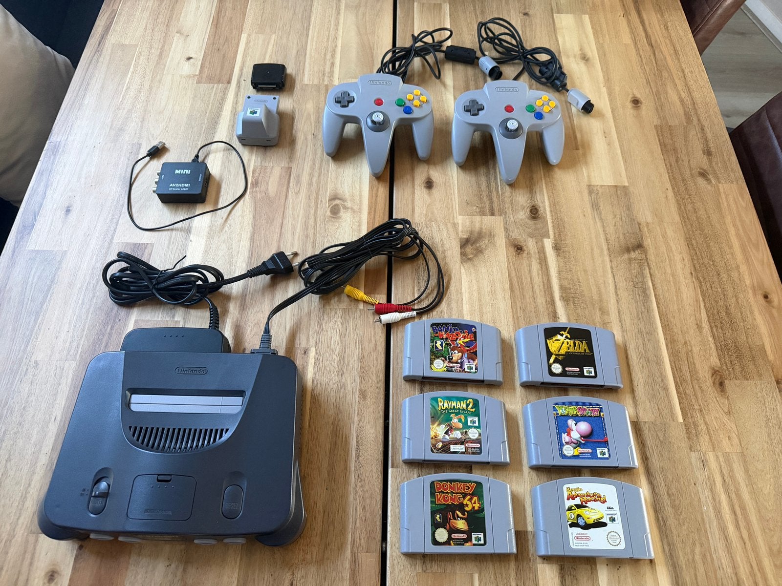 Zeer compleet set: Nintendo 64 console/ toebehoren & 6 games, Spelcomputers en Games, Spelcomputers | Nintendo 64, Ophalen of Verzenden