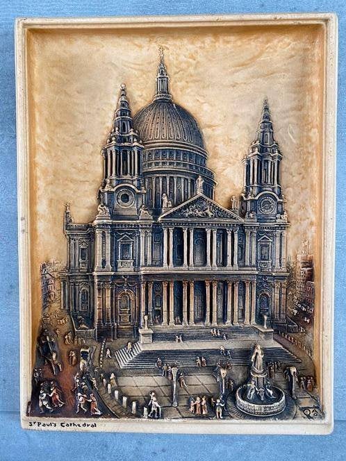 Osborne Ivorex plaquette St. Pauls Kathedraal, Antiek en Kunst, Kunst | Schilderijen | Klassiek, Ophalen of Verzenden, Overige onderwerpen