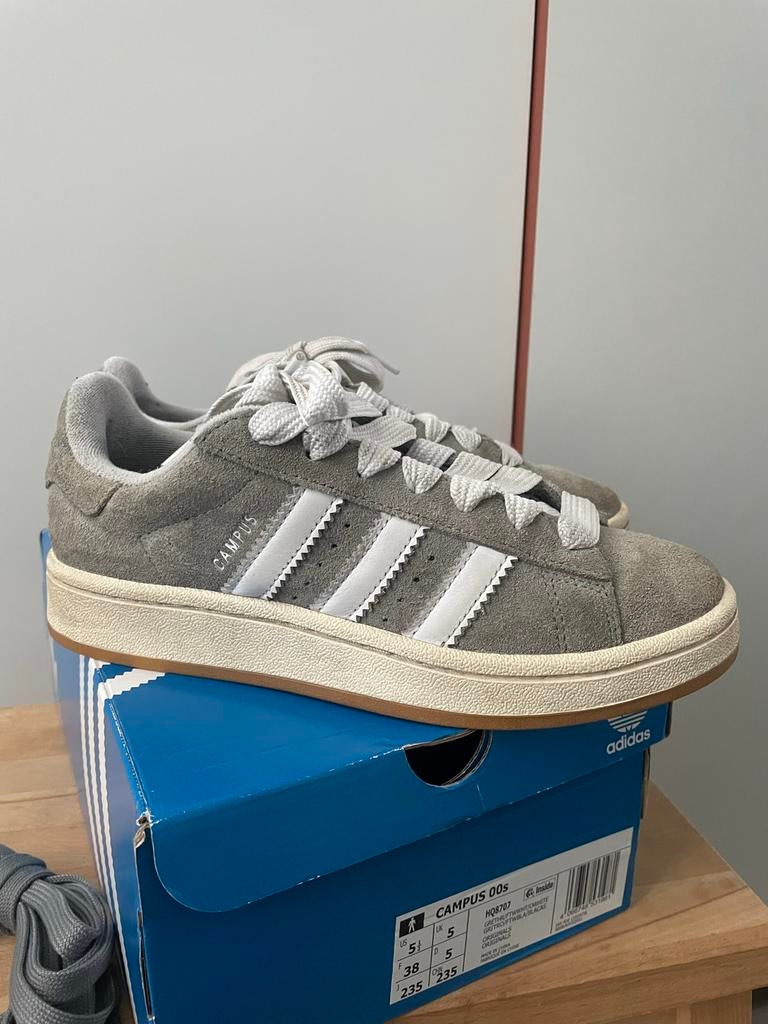 Adidas Campus 00s Sneakers Maat 38 Grijs Nieuw, Ophalen of Verzenden, Zo goed als nieuw, Grijs, Sneakers of Gympen