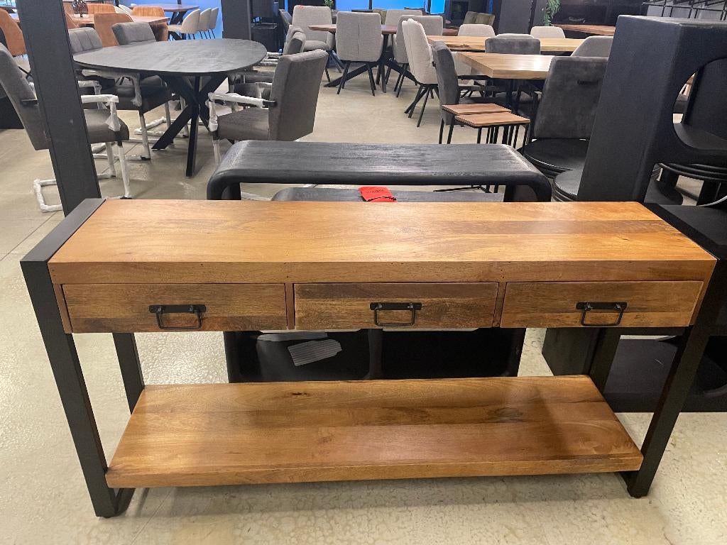 LEEGVERKOOP BIJ CHEFMEUBEL MANGO SIDETABLE 239 EURO VOORRAAD, MODERN, Bruin, Nieuw, Ophalen of Verzenden