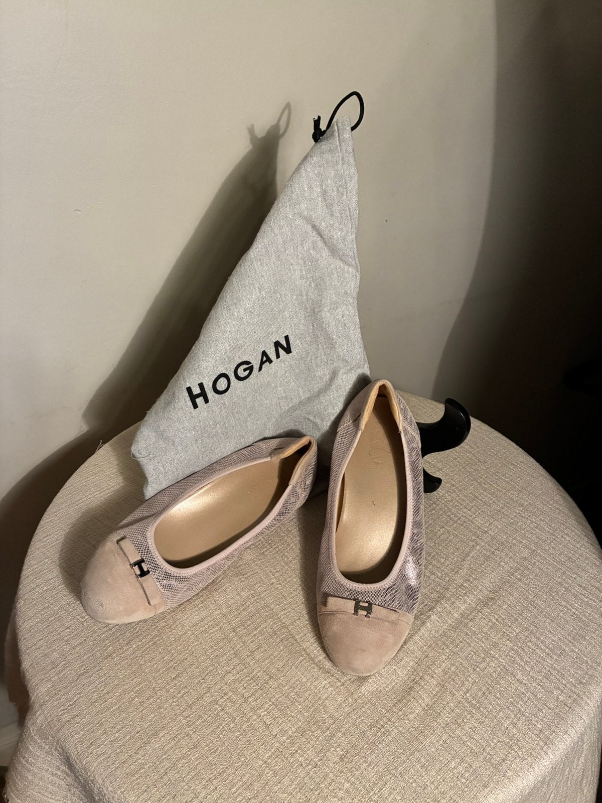 HOGAN BALLERINA’S NUDE * 37, Kleding | Dames, Schoenen, Overige kleuren, Verzenden, Ballerina's, Zo goed als nieuw