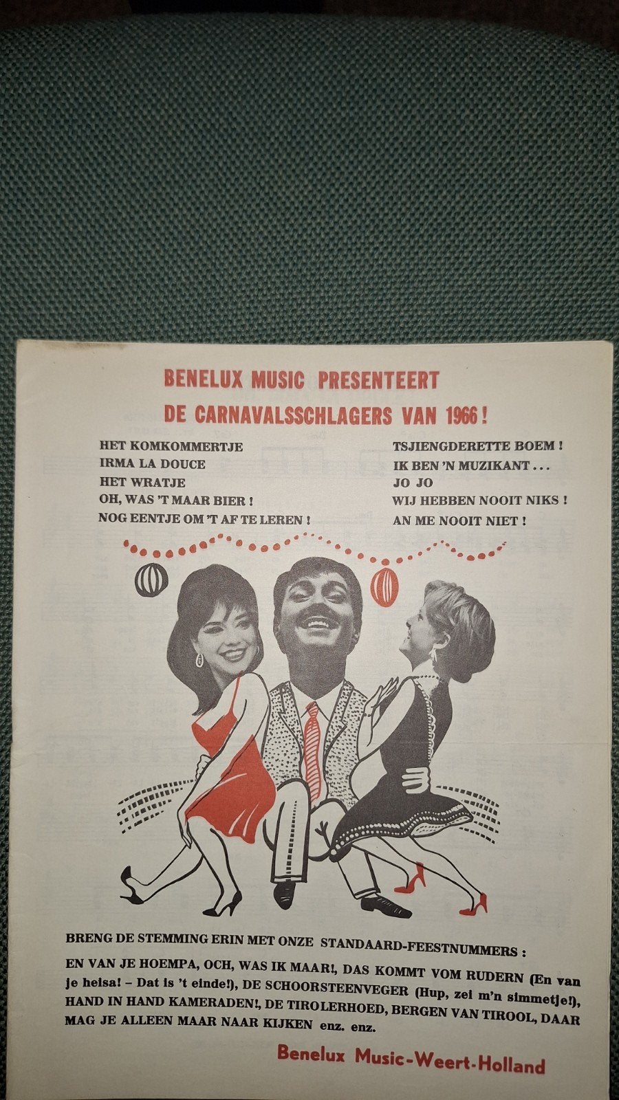 Benelux Music presenteert de Carnavalschlagers van 1966!, Piano, Ophalen of Verzenden, Zo goed als nieuw, Thema