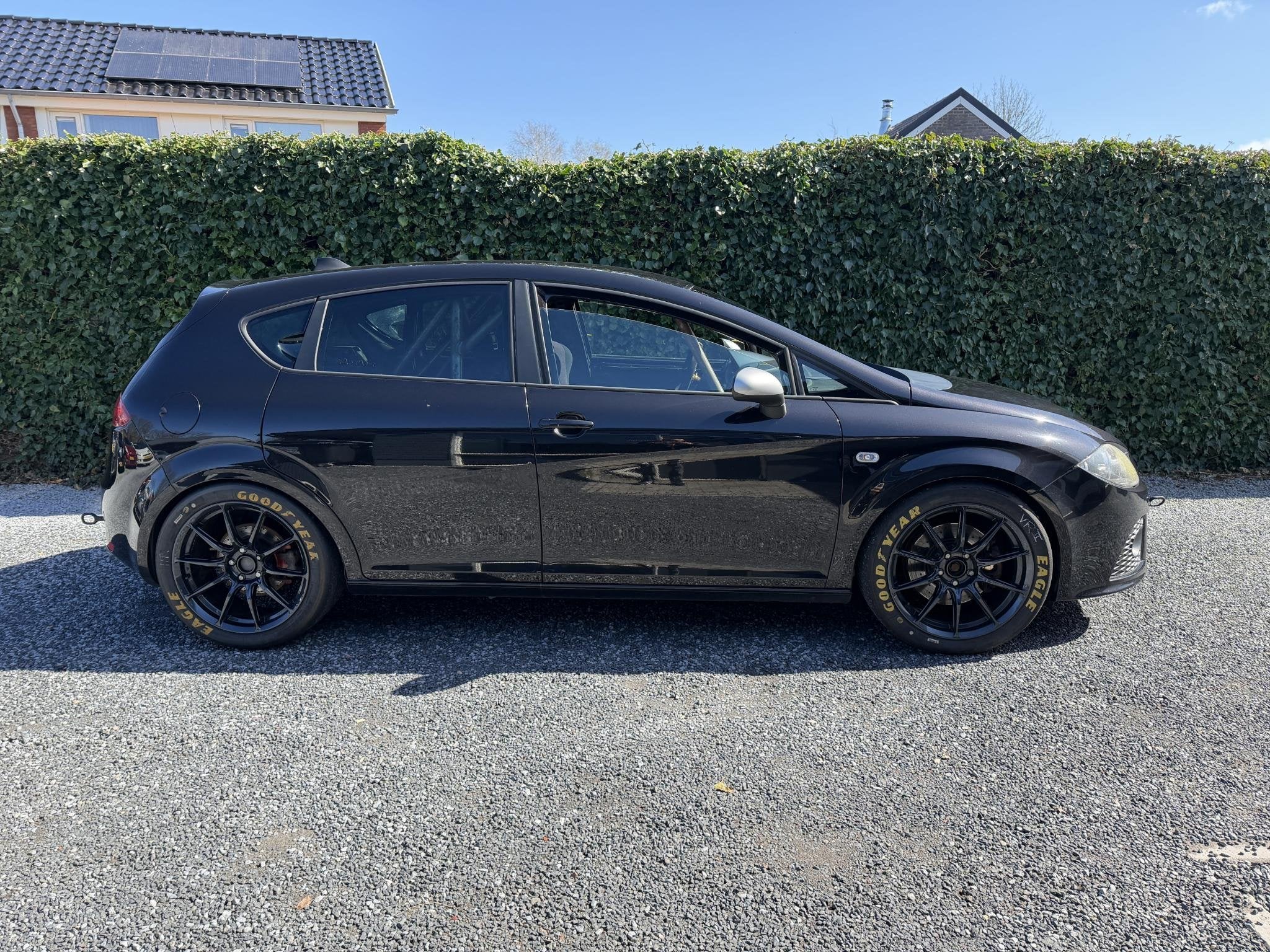 SEAT Leon 2.0 TFSI FR | Raceauto / Trackday | FIA Rolkooi |, Auto's, Stof, Gebruikt, Zwart, Zwart