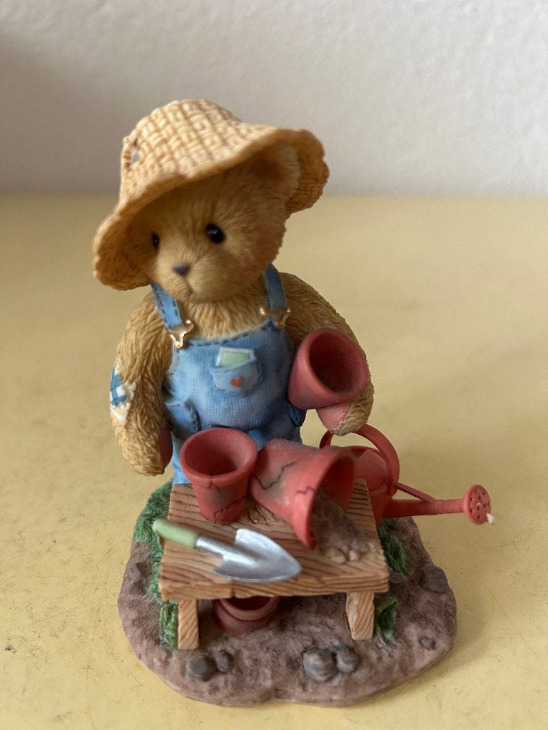 Cherished Teddies Tristan CT008 – Beeldje Tuinman, Ophalen of Verzenden, Zo goed als nieuw, Beeldje, Cherished Teddies