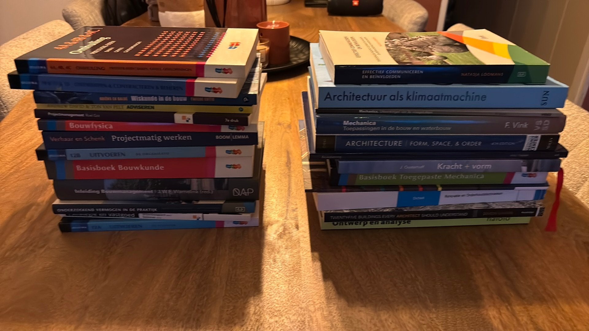 Studieboeken HBO Bouwkunde gehele opleiding, Boeken, Diverse auteurs, Zo goed als nieuw, Beta, HBO