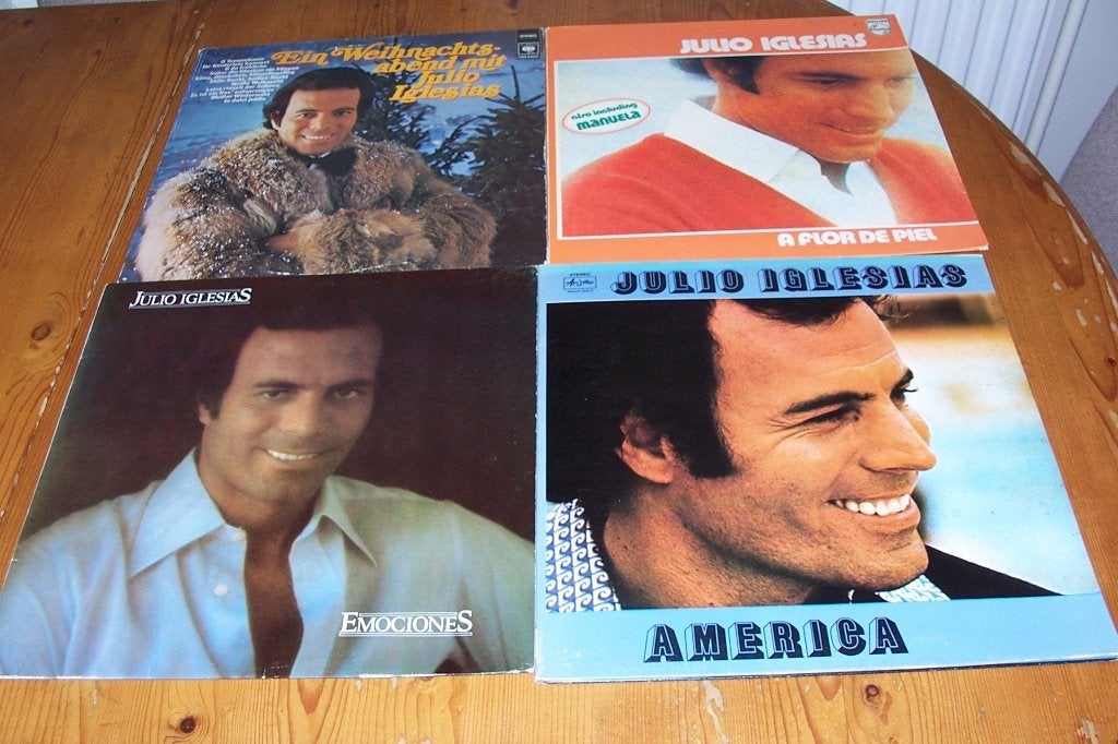 julio iglesias 6 lp's + 1 box met 3 lp's, LP, Gebruikt, Pop, Ophalen of Verzenden