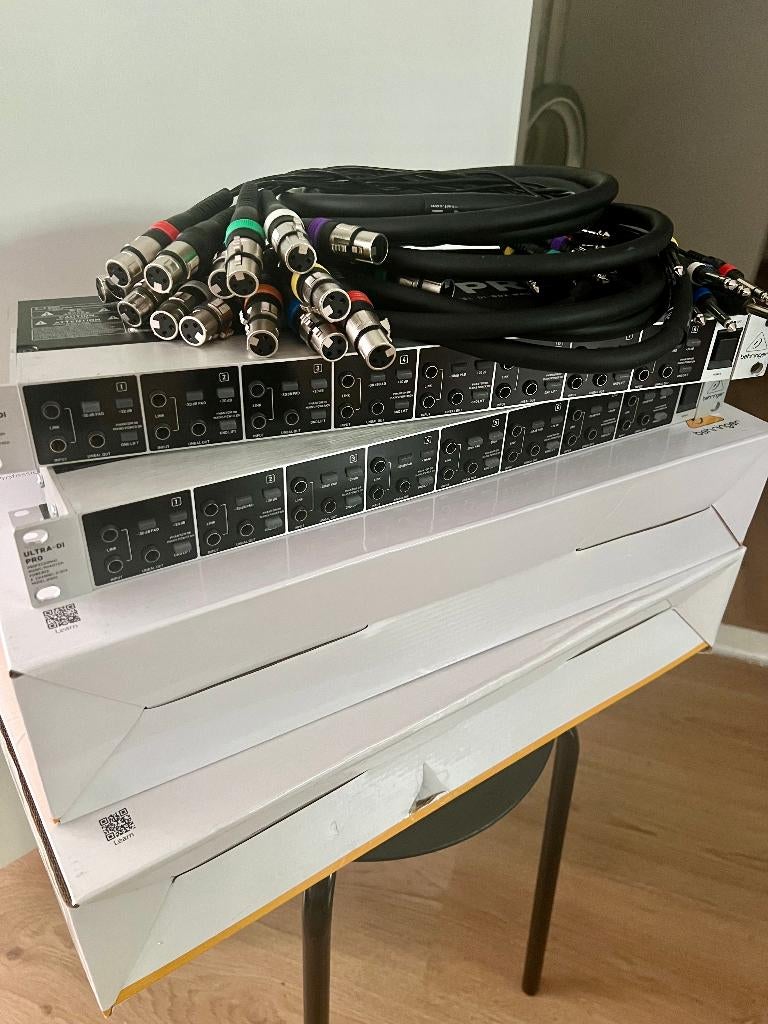 Behringer DI800 Ultra DI Pro v2 *2 stuks + Multicore*, Ophalen, Nieuw, Audio