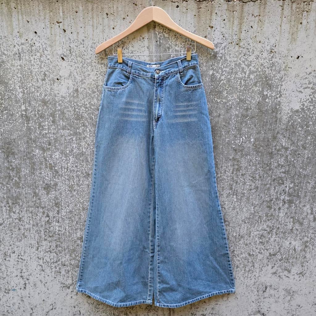 DNM&co jeans blauwe flared spijkerbroek maat 170, Broek, Gebruikt, Meisje, Ophalen of Verzenden